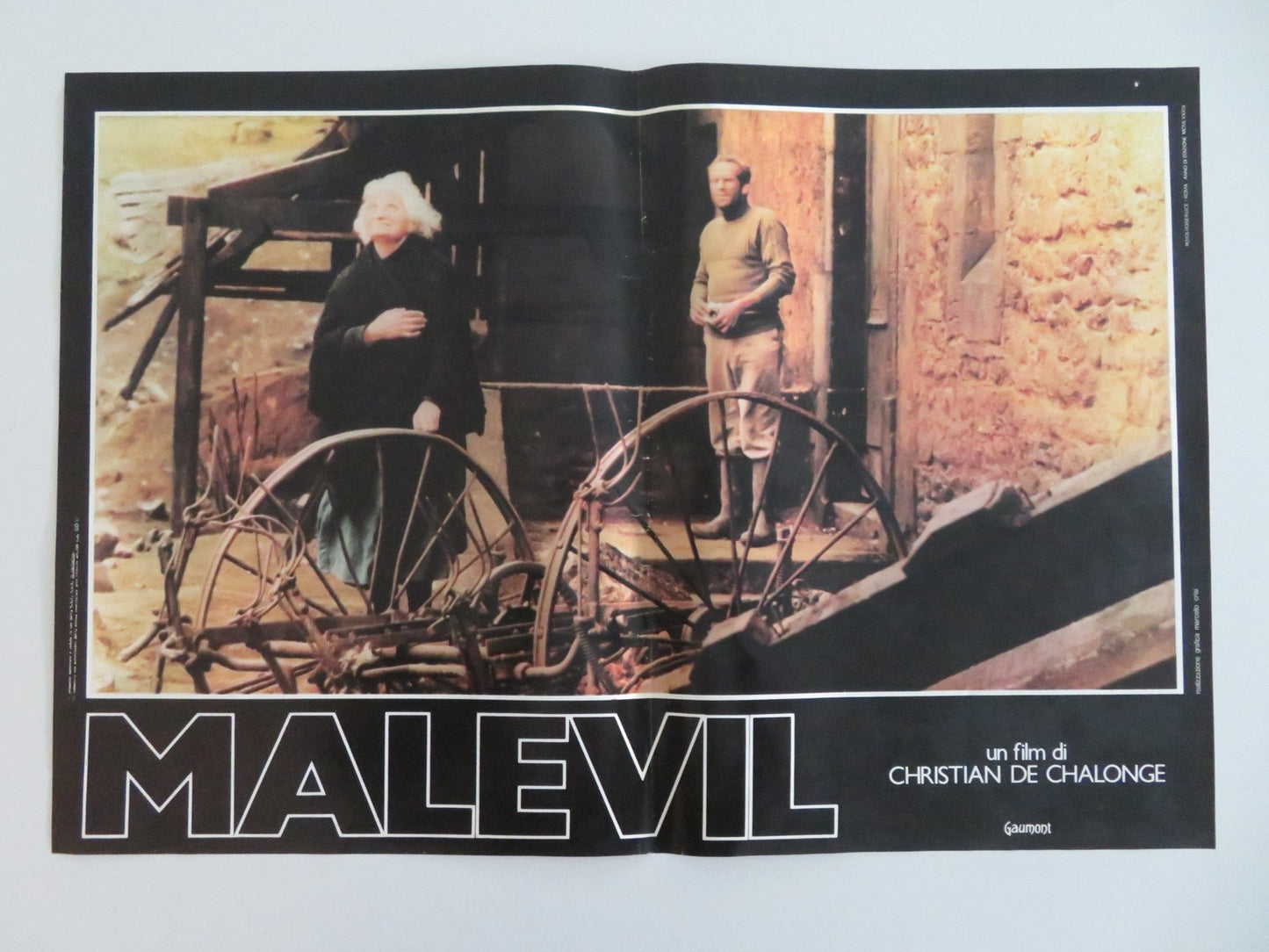 MALEVIL ITALIAN FOTOBUSTA POSTERS LOT OF 8 MICHEL SERRAULT JACQUES DUTRONC 1981 Movie posters