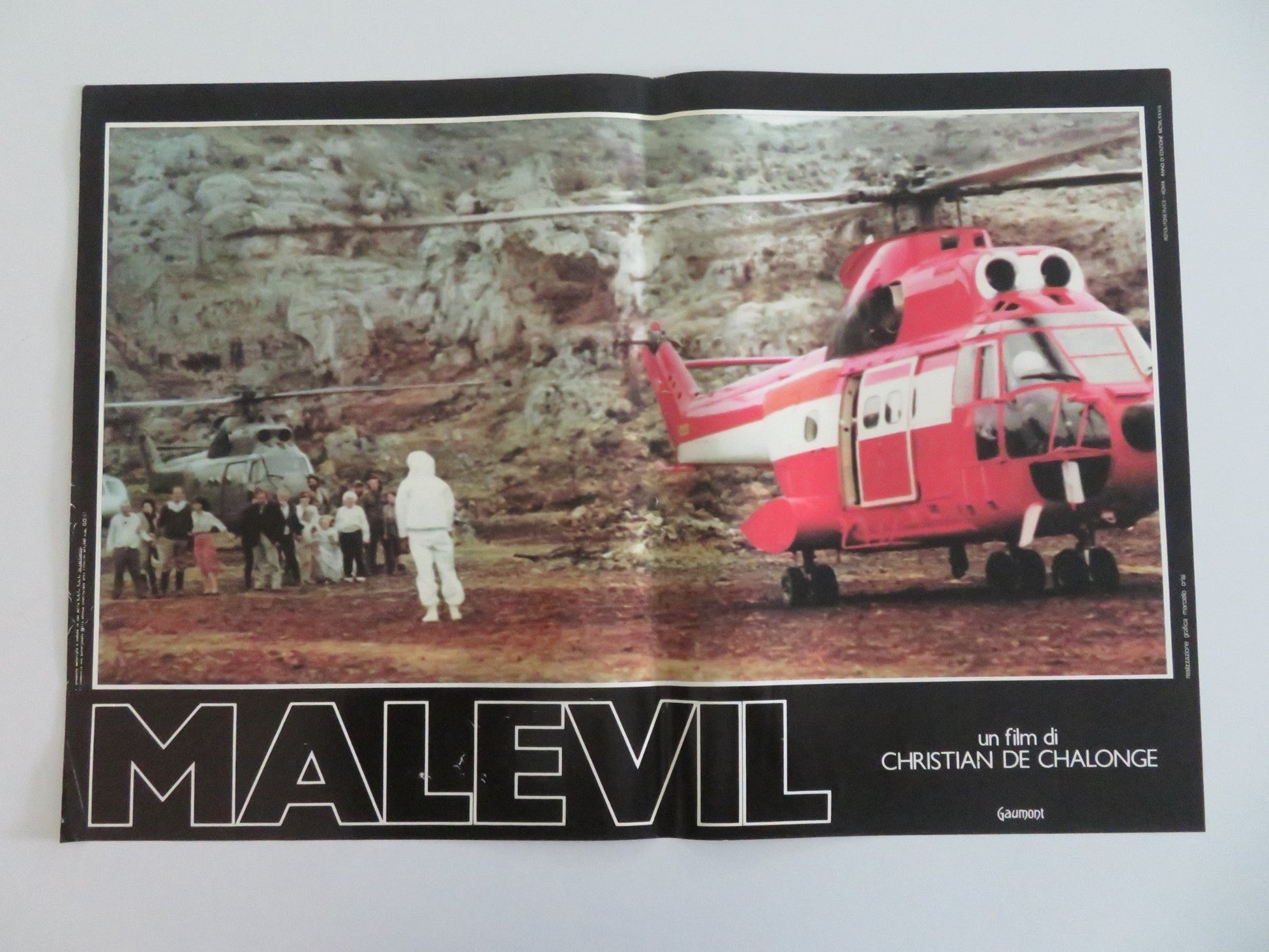 MALEVIL ITALIAN FOTOBUSTA POSTERS LOT OF 8 MICHEL SERRAULT JACQUES DUTRONC 1981 Movie posters