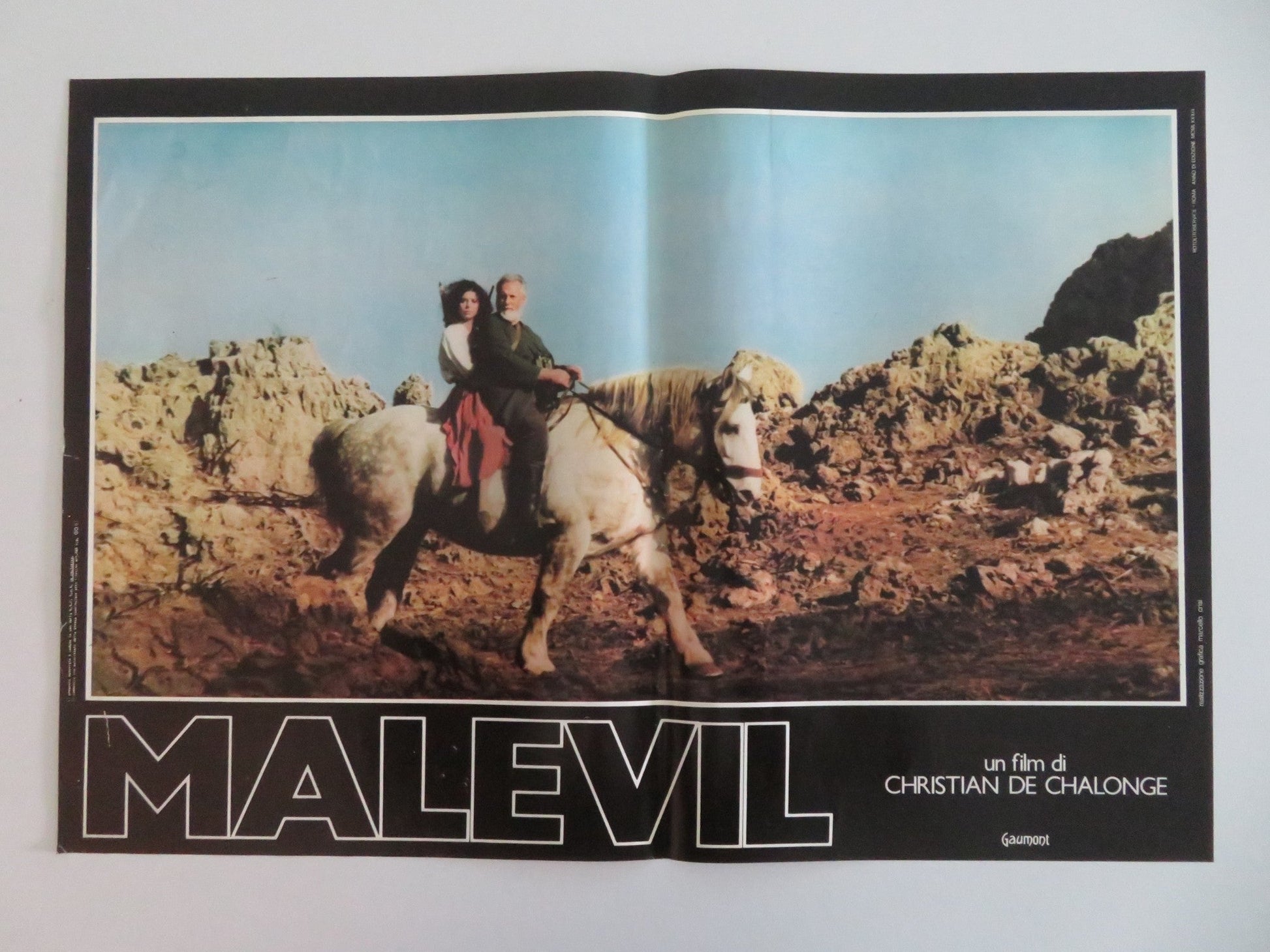 MALEVIL ITALIAN FOTOBUSTA POSTERS LOT OF 8 MICHEL SERRAULT JACQUES DUTRONC 1981 Movie posters