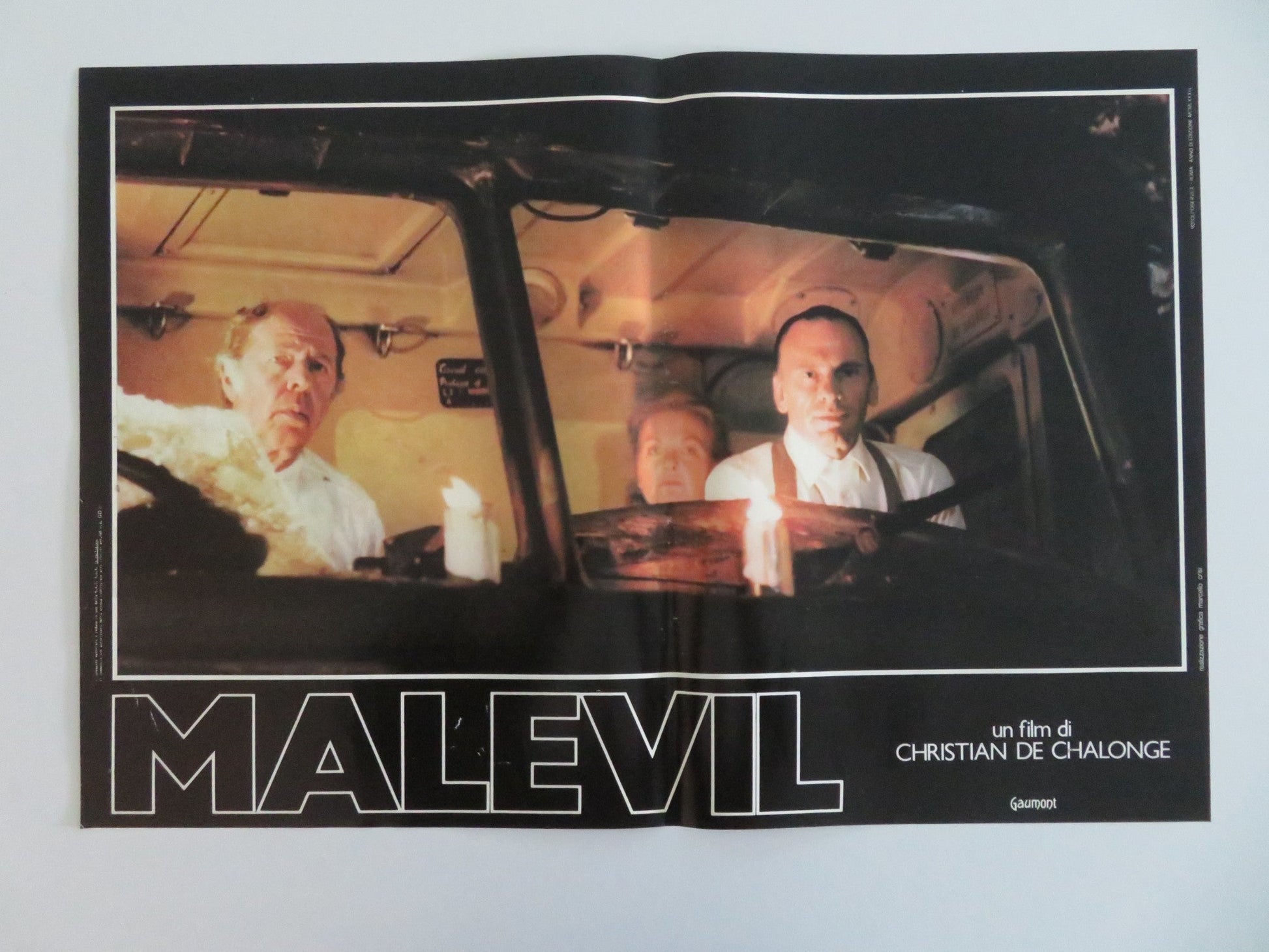 MALEVIL ITALIAN FOTOBUSTA POSTERS LOT OF 8 MICHEL SERRAULT JACQUES DUTRONC 1981 Movie posters
