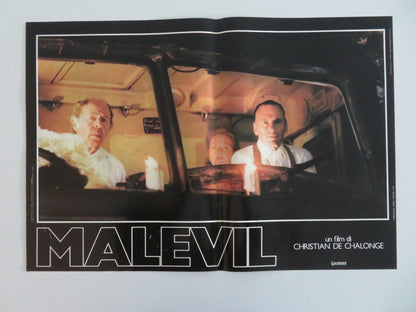 MALEVIL ITALIAN FOTOBUSTA POSTERS LOT OF 8 MICHEL SERRAULT JACQUES DUTRONC 1981 Movie posters