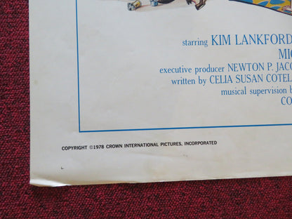 MALIBU BEACH FOLDED US ONE SHEET POSTER KIM LANKFORD JAMES DAUGHTON 1978 Rendezvous Cinema Movie posters