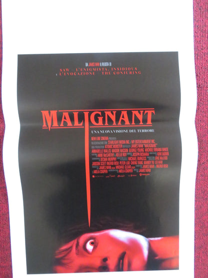MALIGNANT ITALIAN LOCANDINA POSTER ANNABELLE WALLIS MADDIE HASSON 2021 Rendezvous Cinema Movie posters