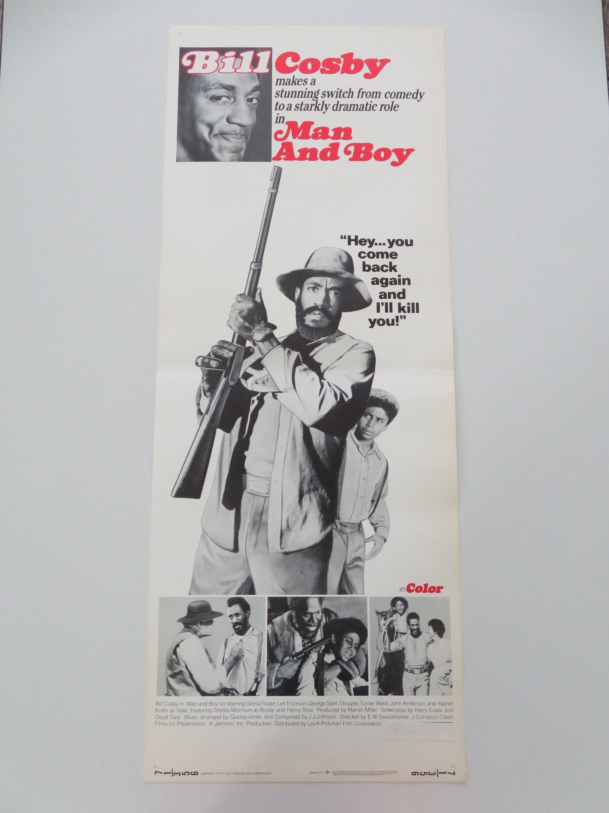 Man and Boy US Insert Poster Bill Cosby Gloria Foster 1971 Movie posters