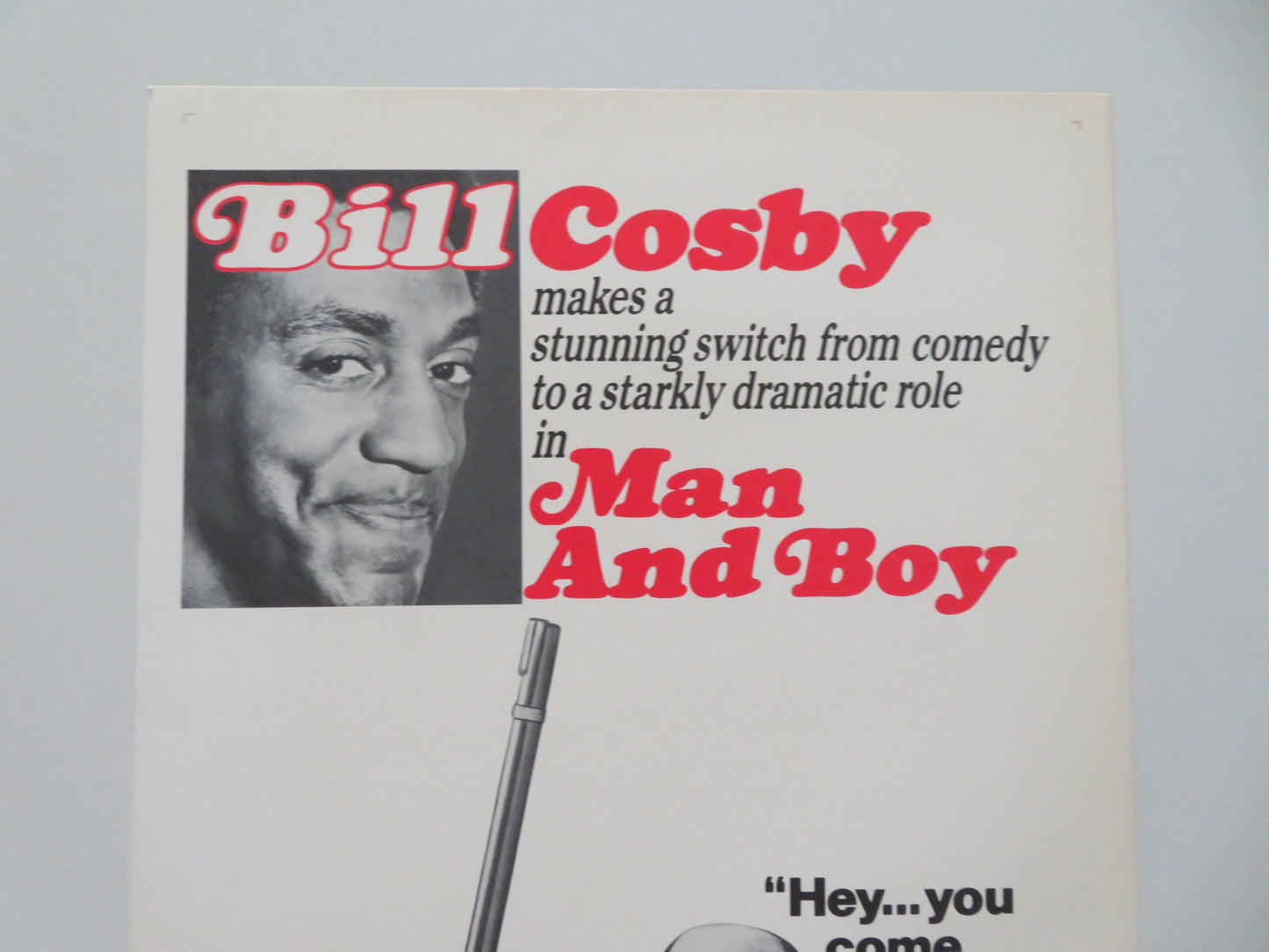 Man and Boy US Insert Poster Bill Cosby Gloria Foster 1971 Movie posters