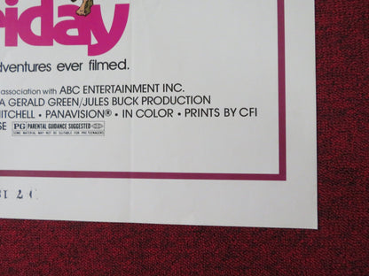 MAN FRIDAY - B FOLDED US ONE SHEET POSTER PETER O'TOOLE RICHARD ROUNDTREE 1975 Rendezvous Cinema Movie posters