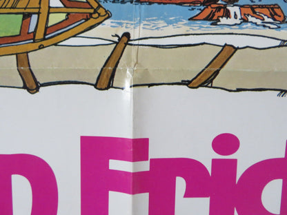 MAN FRIDAY - B FOLDED US ONE SHEET POSTER PETER O'TOOLE RICHARD ROUNDTREE 1975 Rendezvous Cinema Movie posters