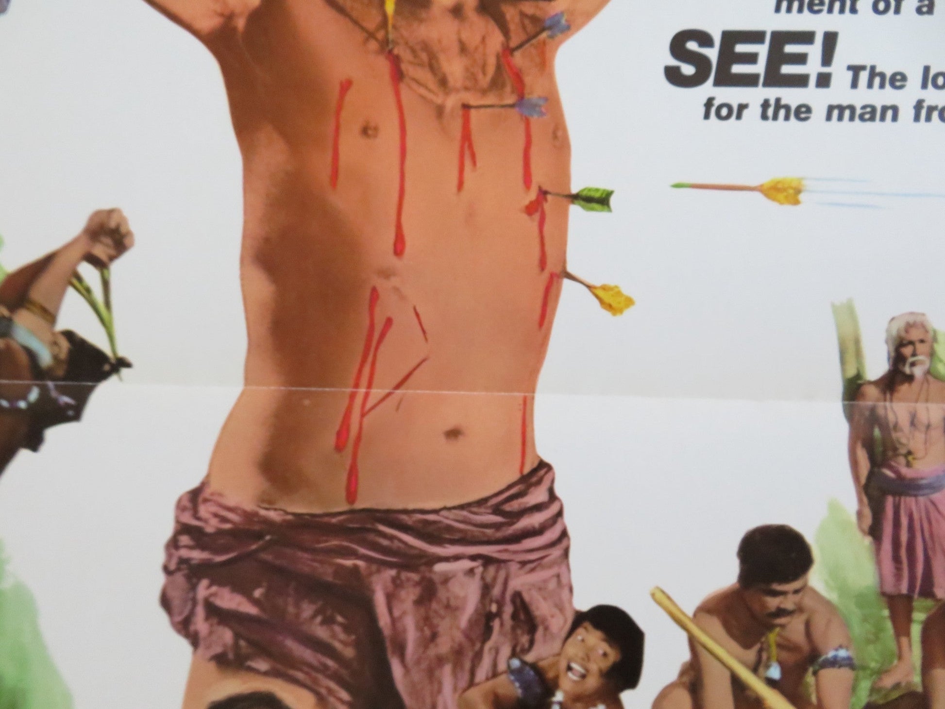 MAN FROM DEEP RIVER - B US TRI FOLDED ONE SHEET ROLLED POSTER IVAN RASSIMOV 1972 Rendezvous Cinema Movie posters