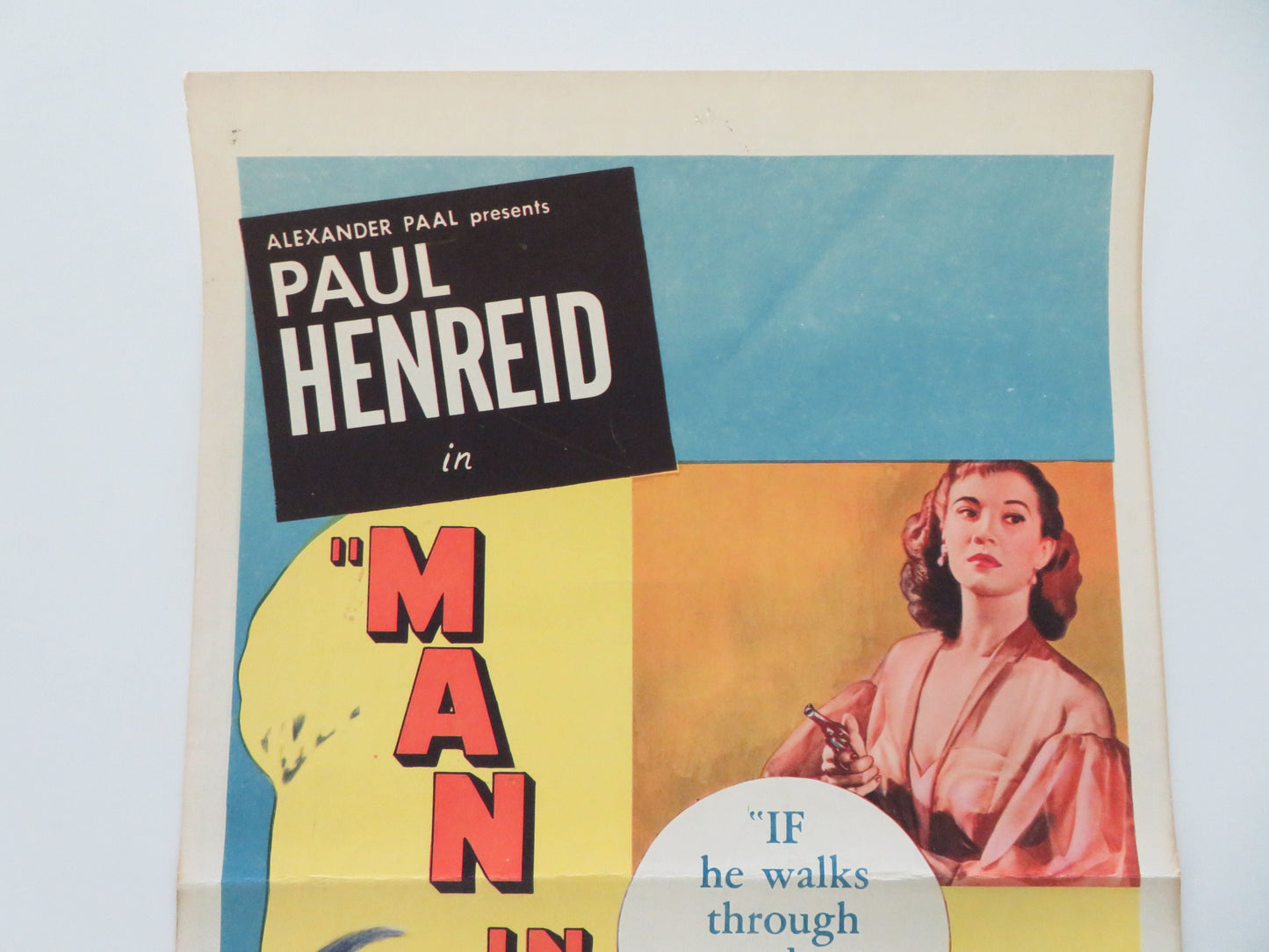 Man in Hiding US Insert Poster Paul Henreid Lois Maxwell 1953 Movie posters
