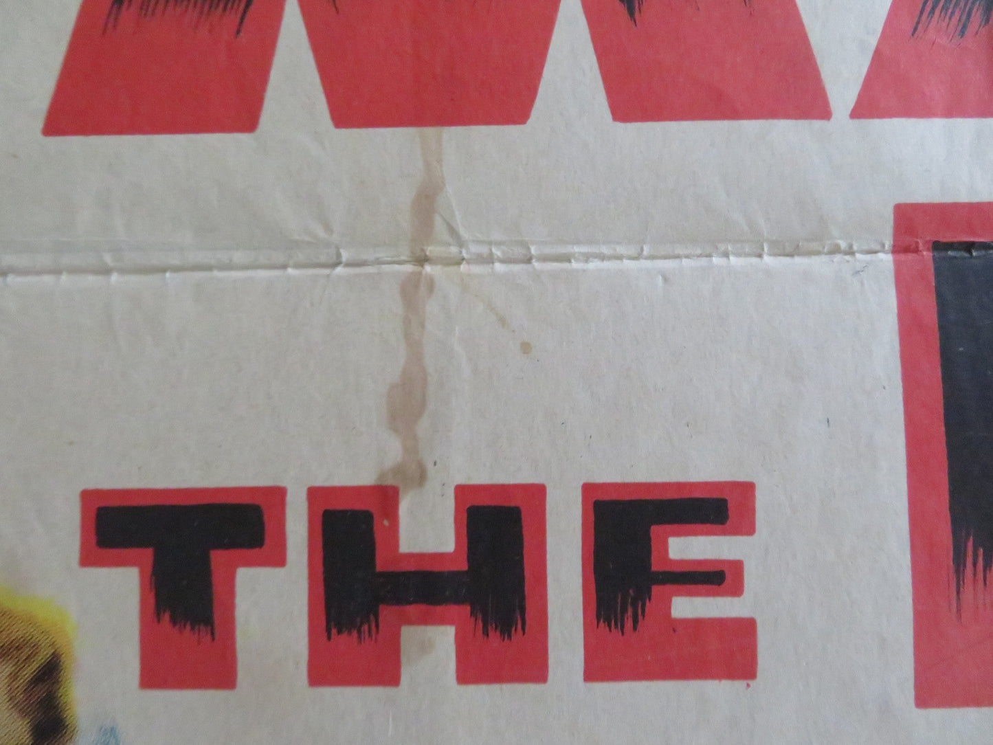 MAN IN THE DARK - B FOLDED US ONE SHEET POSTER EDMOND O'BRIEN AUDREY TOTTER 1953 Rendezvous Cinema Movie posters