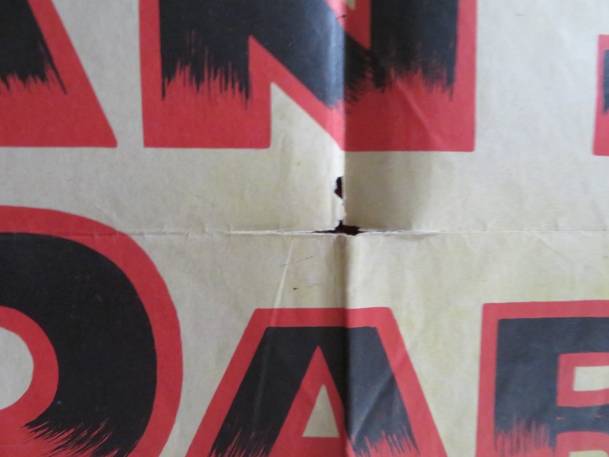 MAN IN THE DARK - B FOLDED US ONE SHEET POSTER EDMOND O'BRIEN AUDREY TOTTER 1953 Rendezvous Cinema Movie posters