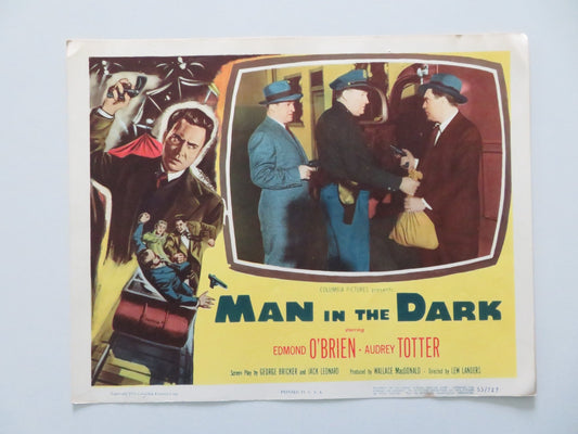 MAN IN THE DARK - B US LOBBY CARD EDMOND O'BRIEN AUDREY TOTTER 1953 Rendezvous Cinema Movie posters