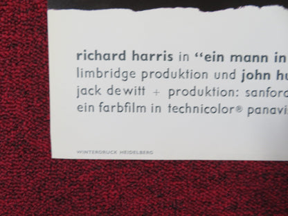 MAN IN THE WILDERNESS GERMAN A1 POSTER FOLDED RICHARD HARRIS JOHN HUSTON 1972 Rendezvous Cinema Movie posters