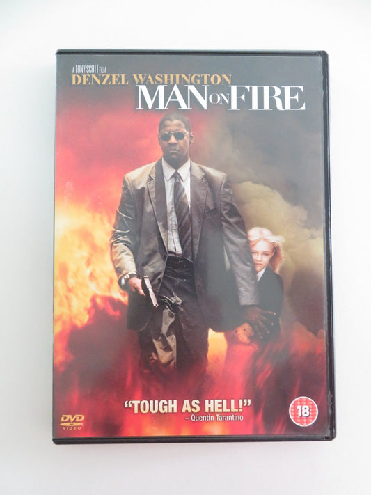 MAN ON FIRE (DVD) DENZEL WASHINGTON DAKOTA FANNING 2004 REGION 2 Movie posters