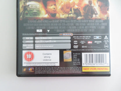 MAN ON FIRE (DVD) DENZEL WASHINGTON DAKOTA FANNING 2004 REGION 2 Movie posters