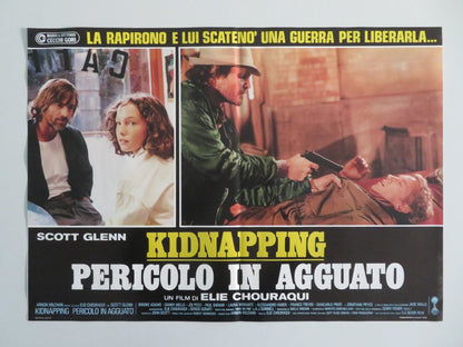 MAN ON FIRE ITALIAN FOTOBUSTA POSTERS LOT OF 6 SCOTT GLENN JADE MALLE 1987 Movie posters