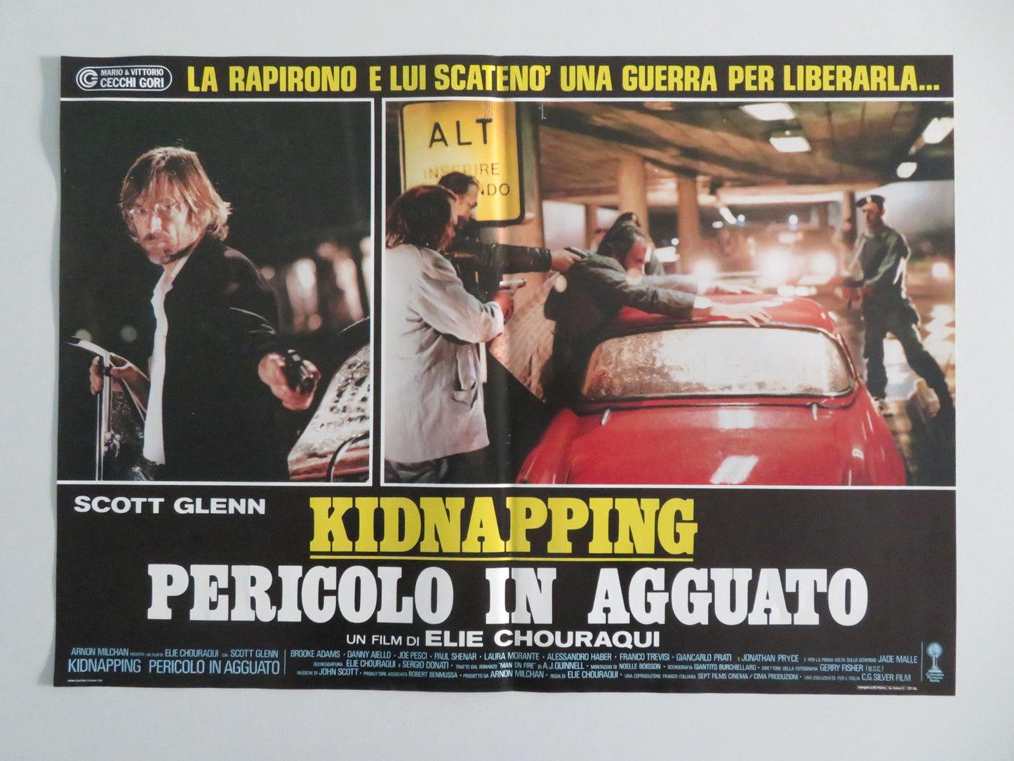 MAN ON FIRE ITALIAN FOTOBUSTA POSTERS LOT OF 6 SCOTT GLENN JADE MALLE 1987 Movie posters