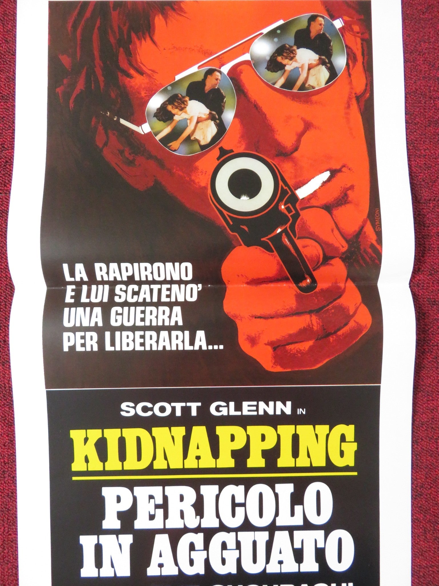 MAN ON FIRE ITALIAN LOCANDINA POSTER SCOTT GLENN JADE MALLE 1988 Rendezvous Cinema Movie posters