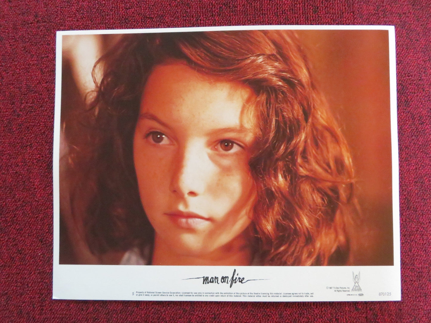MAN ON FIRE US LOBBY CARD FULL SET SCOTT GLENN JOE PESCI 1987 Rendezvous Cinema Movie posters
