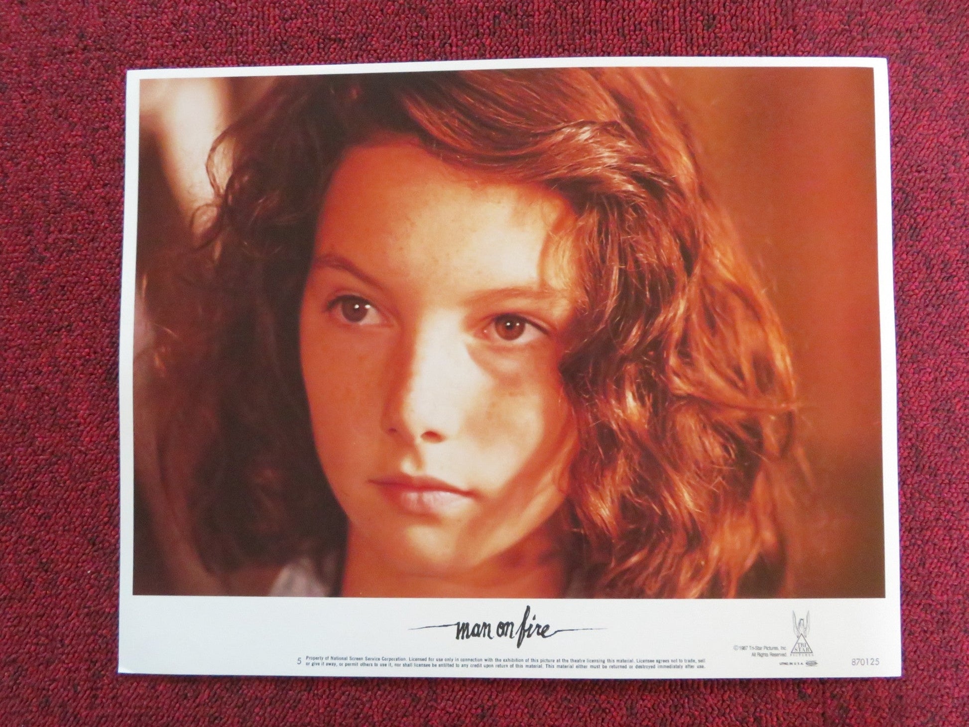 MAN ON FIRE US LOBBY CARD FULL SET SCOTT GLENN JOE PESCI 1987 Rendezvous Cinema Movie posters