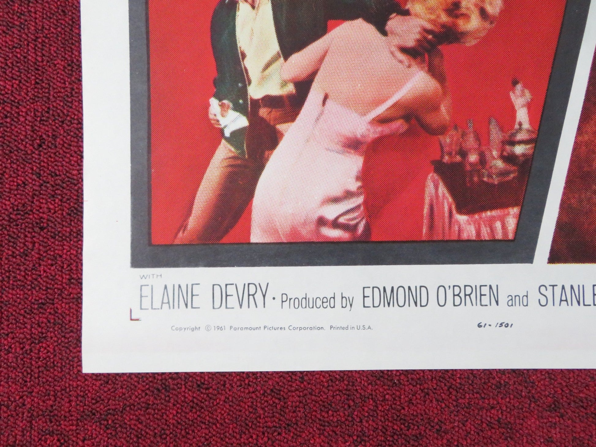 MAN - TRAP FOLDED US ONE SHEET POSTER JEFFREY HUNTER DAVID JANSSEN 1961 Rendezvous Cinema Movie posters