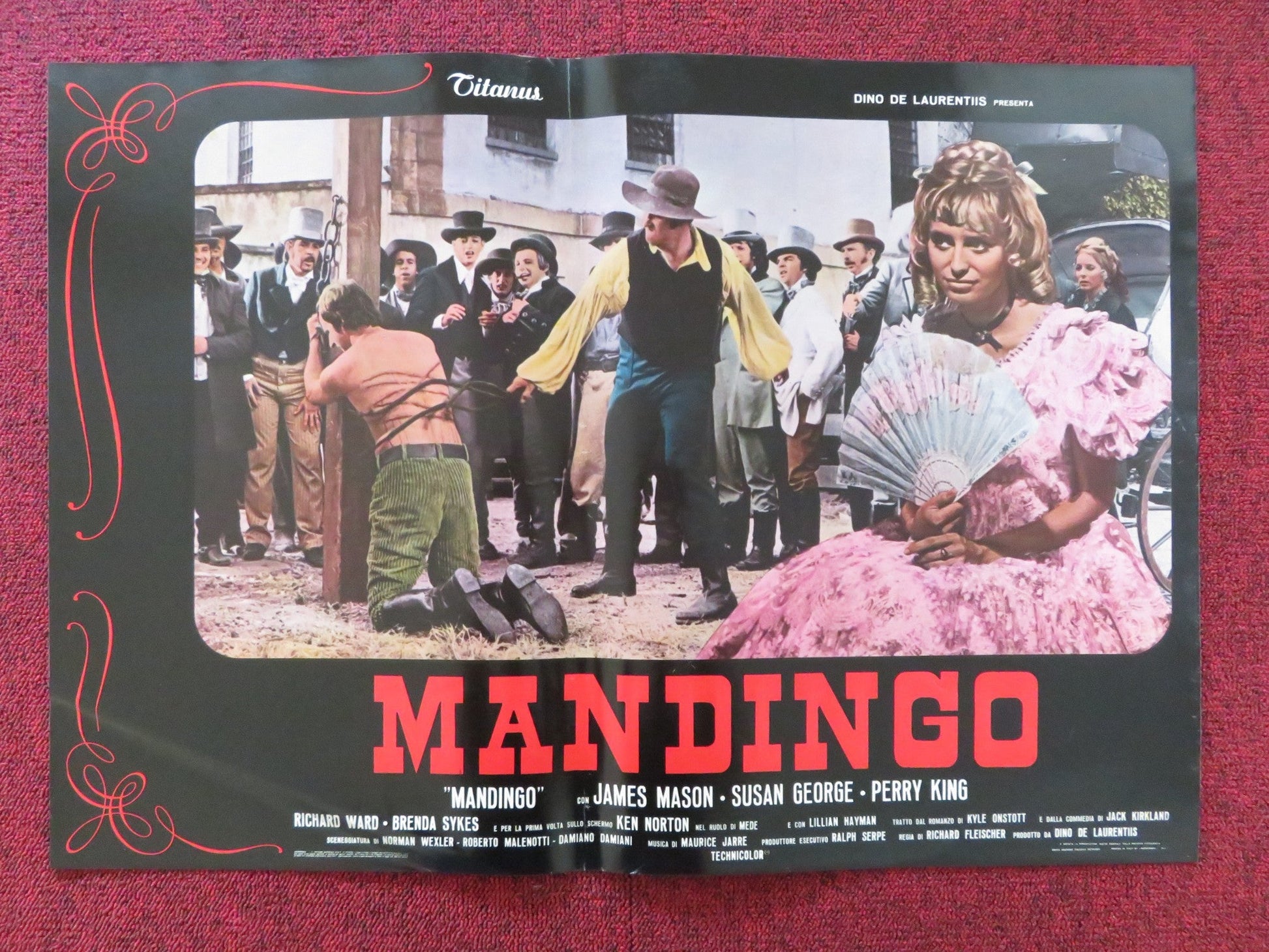 MANDINGO - B ITALIAN FOTOBUSTA POSTER JAMES MASON SUSAN GEORGE 1975 Rendezvous Cinema Movie posters