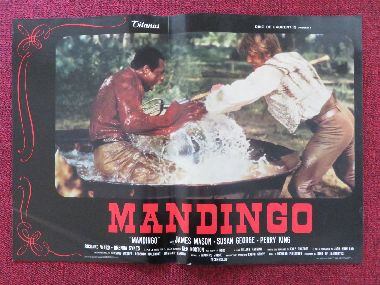 MANDINGO - D ITALIAN FOTOBUSTA POSTER JAMES MASON SUSAN GEORGE 1975 Rendezvous Cinema Movie posters