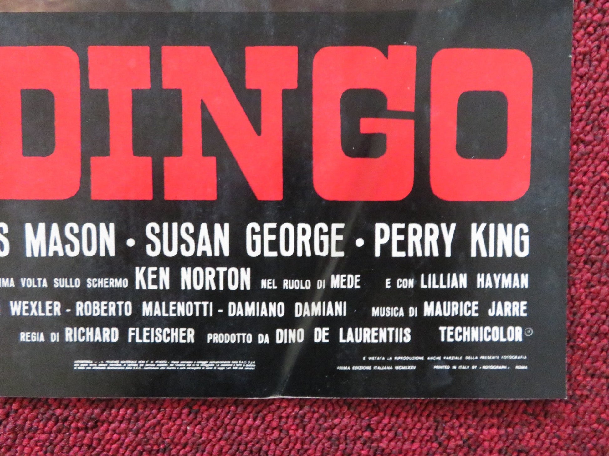 MANDINGO - G ITALIAN FOTOBUSTA POSTER JAMES MASON SUSAN GEORGE 1975 Rendezvous Cinema Movie posters