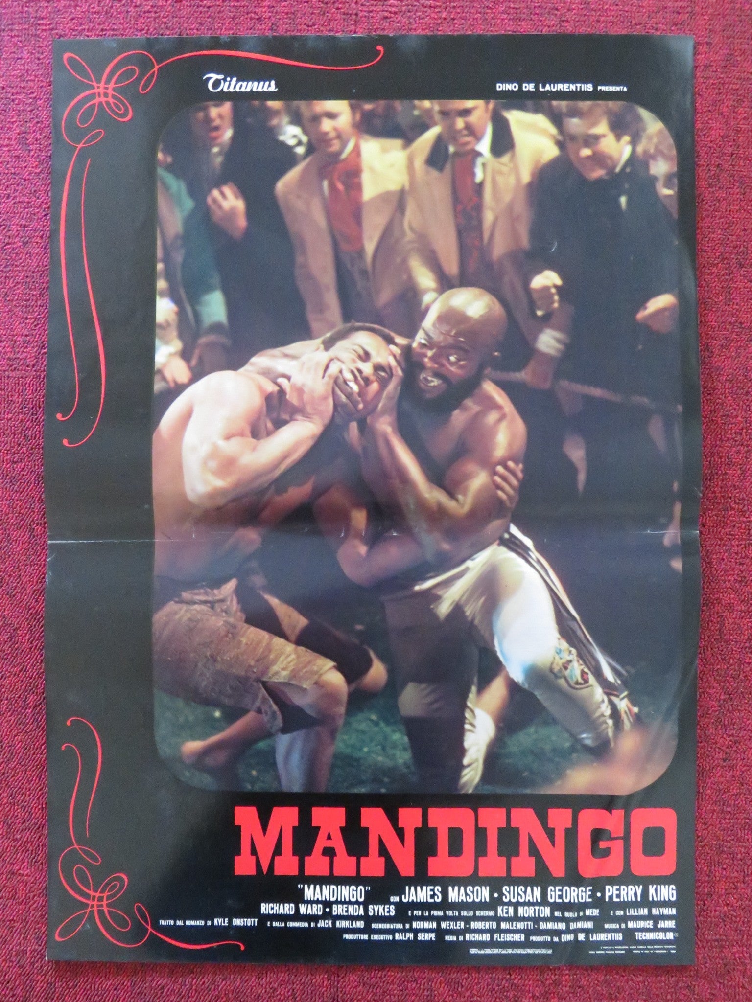 MANDINGO I - ITALIAN FOTOBUSTA POSTER JAMES MASON SUSAN GEORGE 1975 Rendezvous Cinema Movie posters