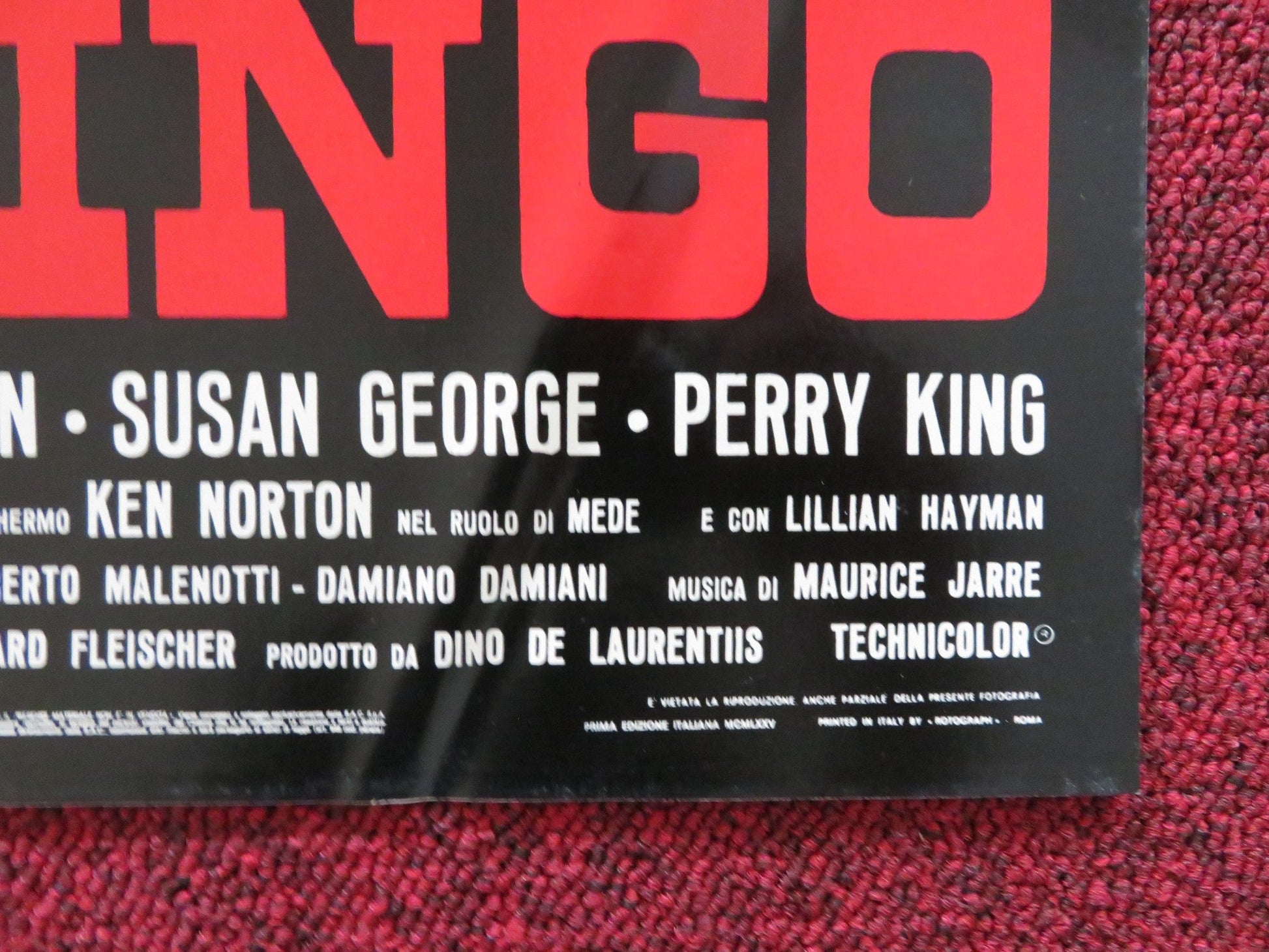 MANDINGO J - ITALIAN FOTOBUSTA POSTER JAMES MASON SUSAN GEORGE 1975 Rendezvous Cinema Movie posters