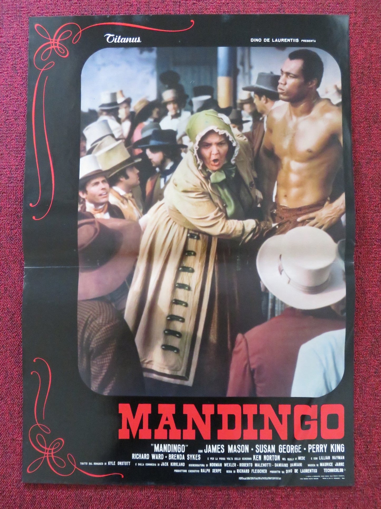 MANDINGO J - ITALIAN FOTOBUSTA POSTER JAMES MASON SUSAN GEORGE 1975 Rendezvous Cinema Movie posters
