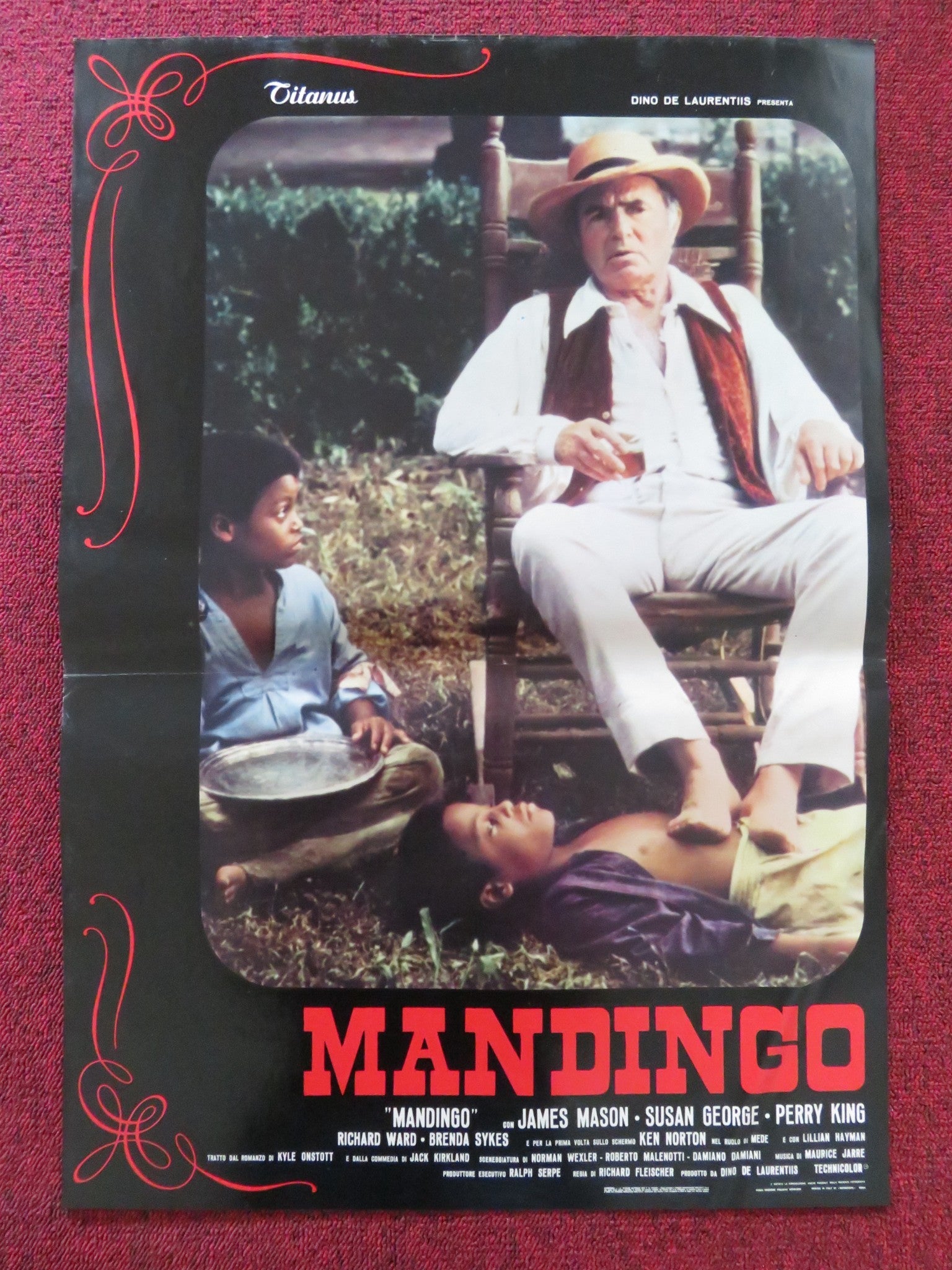 MANDINGO K - ITALIAN FOTOBUSTA POSTER JAMES MASON SUSAN GEORGE 1975 Rendezvous Cinema Movie posters