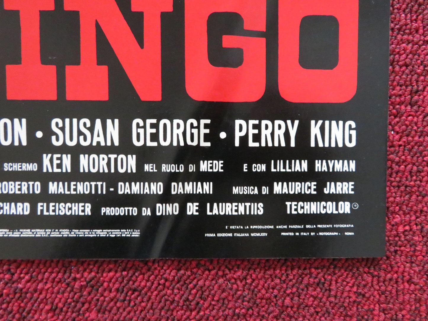 MANDINGO K - ITALIAN FOTOBUSTA POSTER JAMES MASON SUSAN GEORGE 1975 Rendezvous Cinema Movie posters