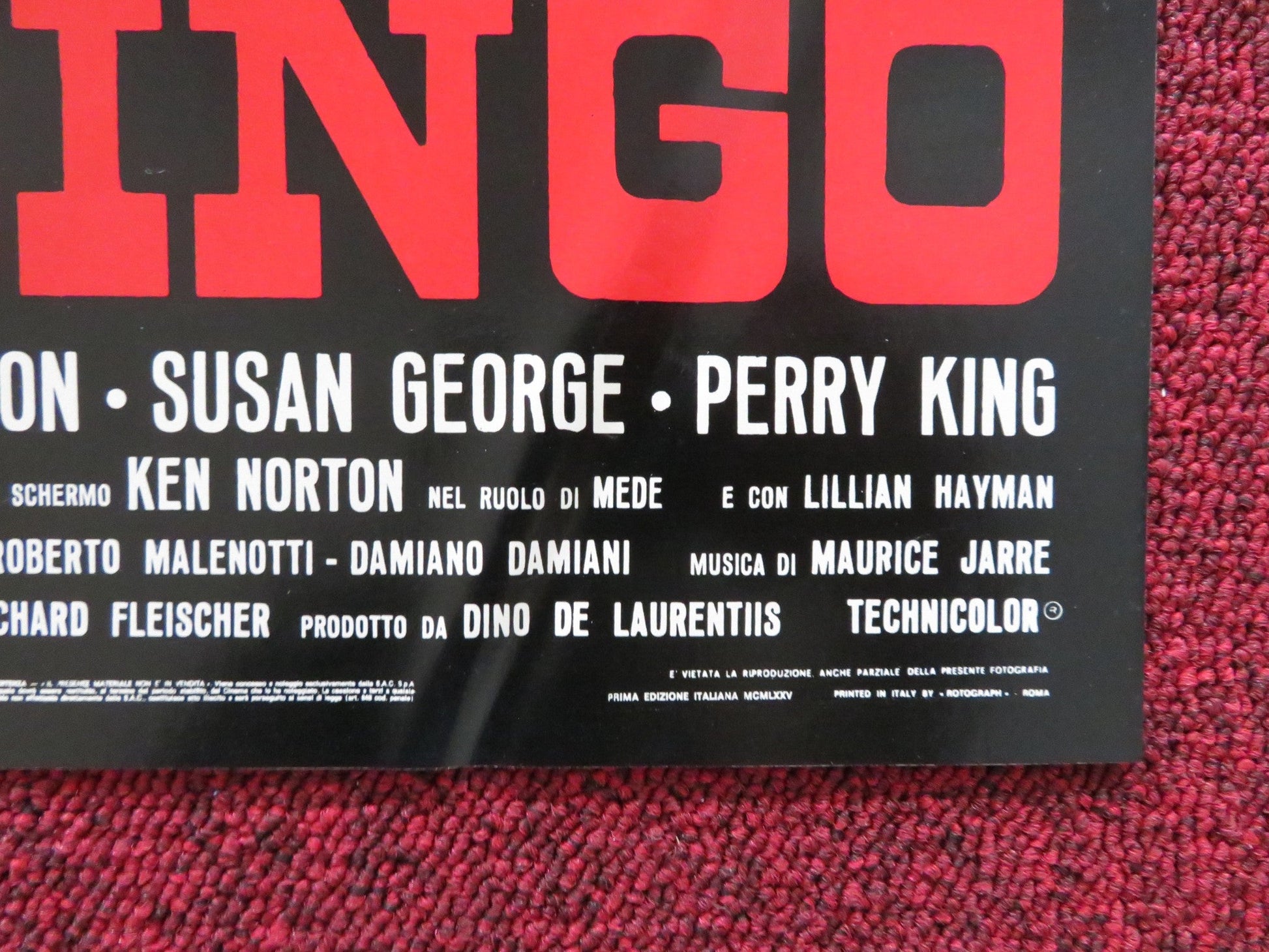 MANDINGO K - ITALIAN FOTOBUSTA POSTER JAMES MASON SUSAN GEORGE 1975 Rendezvous Cinema Movie posters