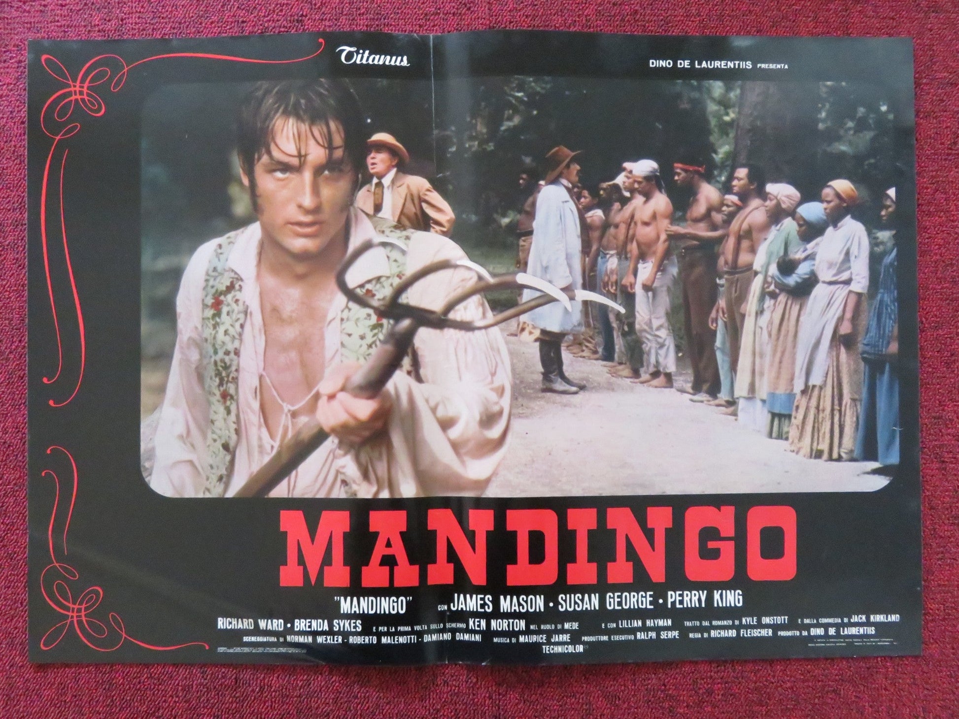MANDINGO L - ITALIAN FOTOBUSTA POSTER JAMES MASON SUSAN GEORGE 1975 Rendezvous Cinema Movie posters