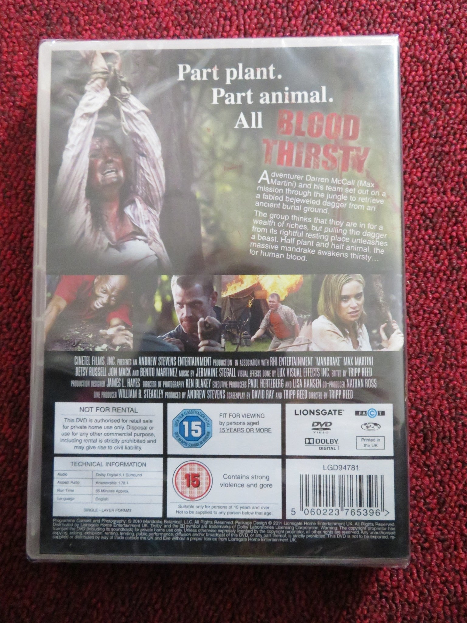 MANDRAKE (DVD) MAX MARTINI TRIPP REED 2010 REGION 2 Rendezvous Cinema Movie posters