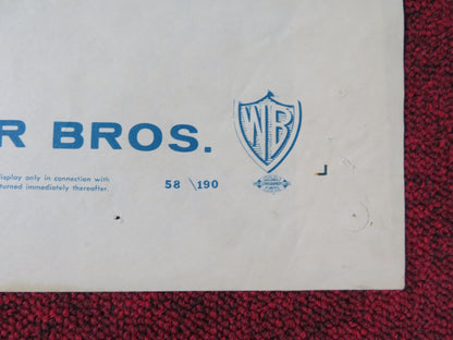 MANHUNT IN THE JUNGLE FOLDED US ONE SHEET POSTER ROBIN HUGHES LUIS ALVAREZ 1958 Rendezvous Cinema Movie posters