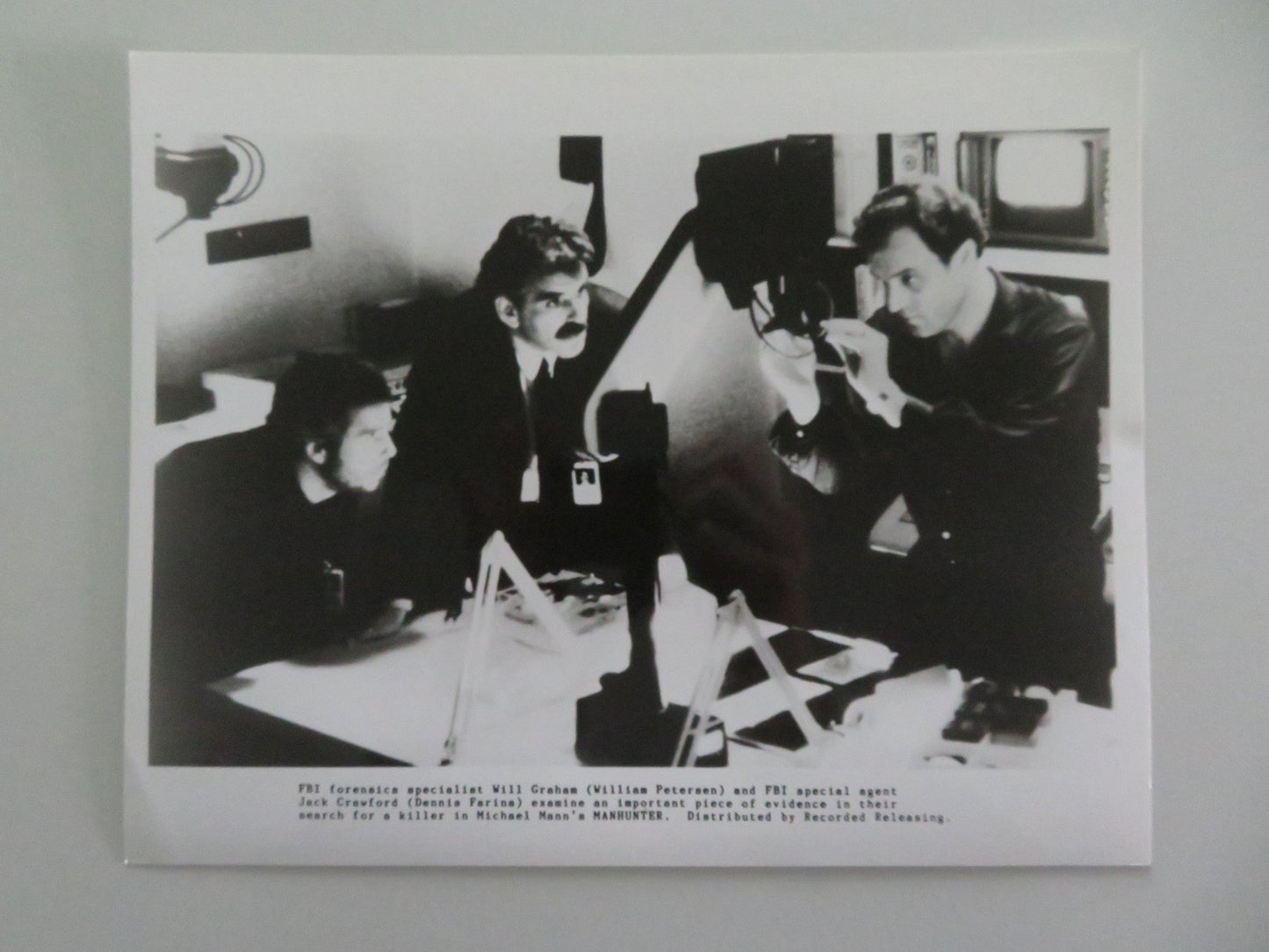 Manhunter MOVIE STILL PHOTO LOT OF 5 WILLIAM PETERSON BRIAN COX 1986 Movie posters