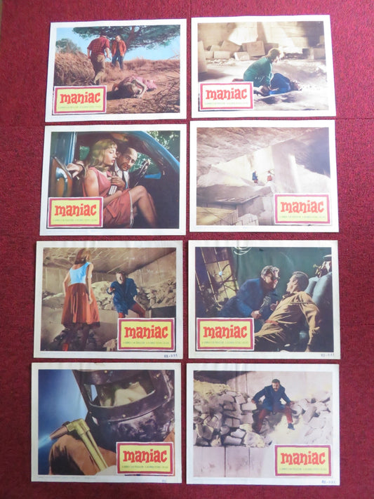 MANIAC US LOBBY CARD FULL SET HAMMER KERWIN MATHEWS NADIA GRAY 1962 Rendezvous Cinema Movie posters