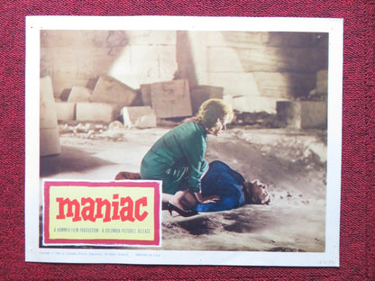 MANIAC US LOBBY CARD FULL SET HAMMER KERWIN MATHEWS NADIA GRAY 1962 Rendezvous Cinema Movie posters