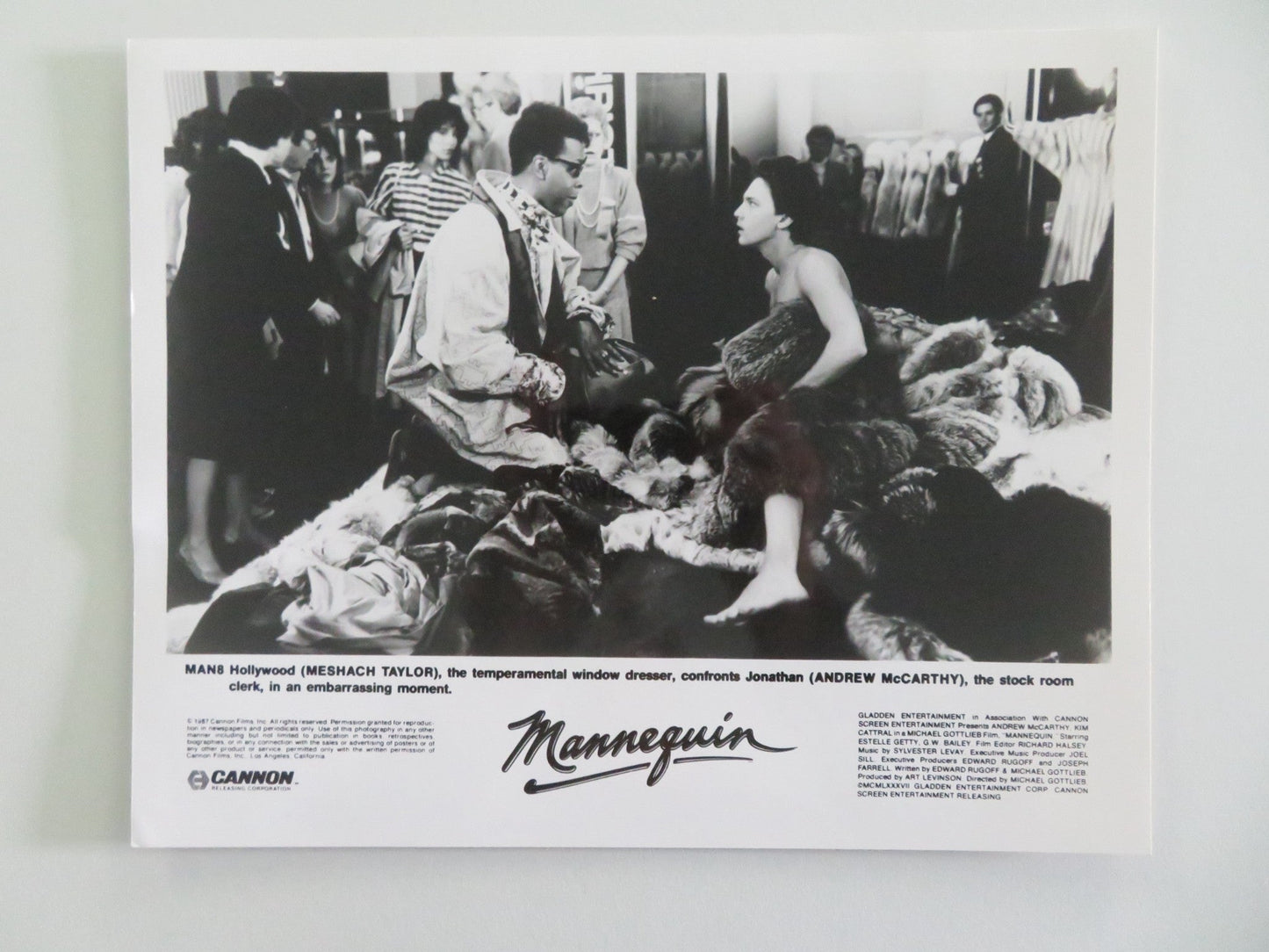 MANNEQUIN MOVIE STILL PHOTO LOT OF 5 ANDREW MCCARTHY KIM CATTRALL 1987 Movie posters