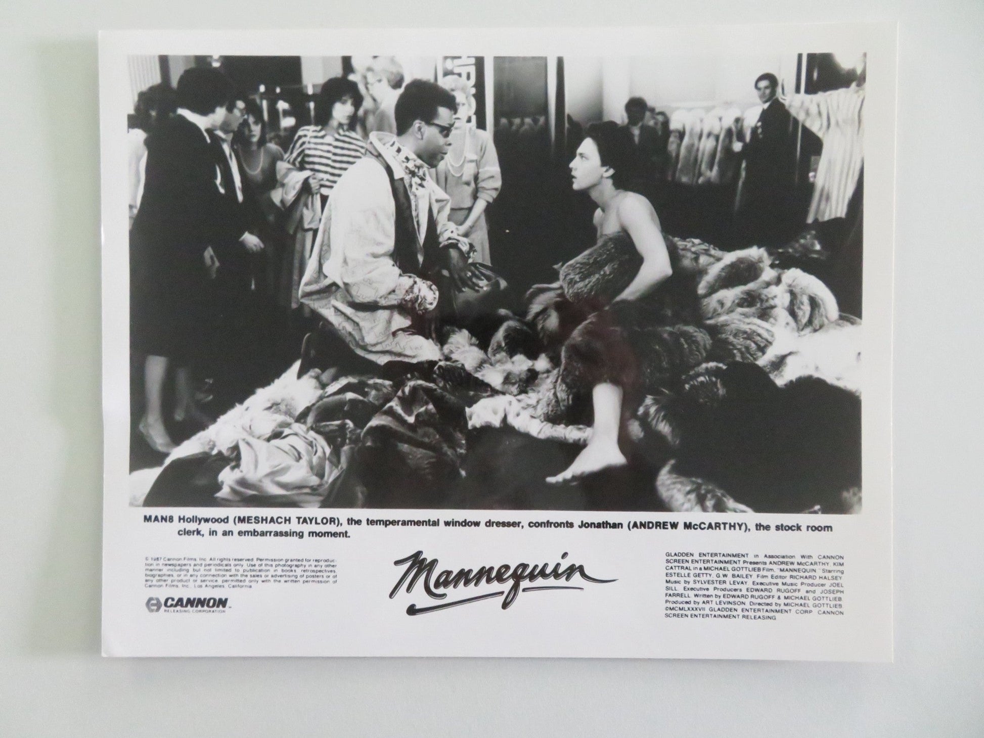 MANNEQUIN MOVIE STILL PHOTO LOT OF 5 ANDREW MCCARTHY KIM CATTRALL 1987 Movie posters