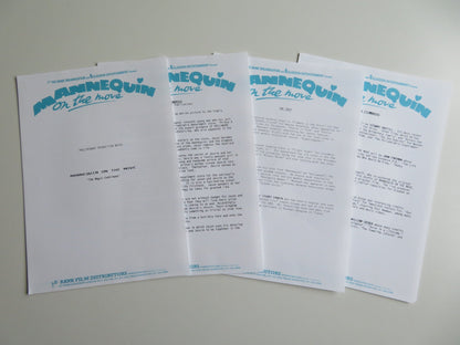 MANNEQUIN: ON THE MOVE PRESS KIT 1991 KRISTY SWANSON MESHACH TAYLOR Movie posters
