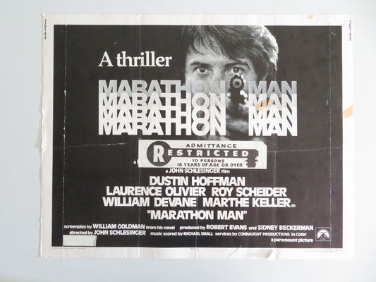 Marathon Man US Half Sheet (22"x 28") Poster Dustin Hoffman Laurence Olivier '76 Movie posters