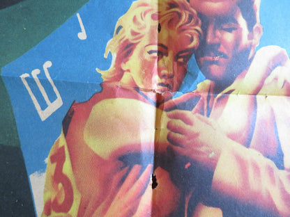 MARATON DE BAILE FOLDED MEXICAN SHEET POSTER POMPIN IGLESIAS LEONAR LLAUSAS 1958 Rendezvous Cinema Movie posters