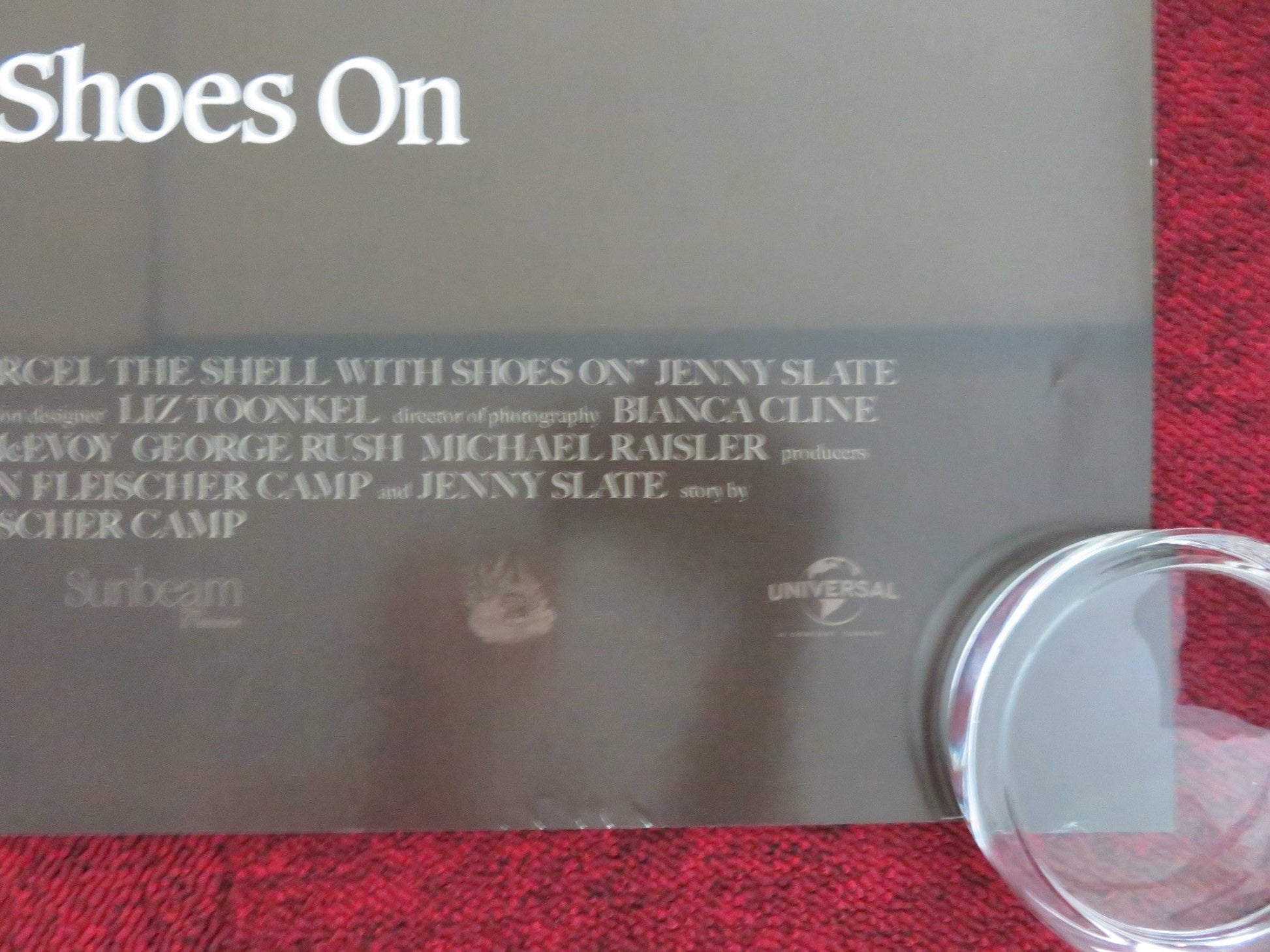 MARCEL THE SHELL THE SHOES ON UK QUAD ROLLED POSTER JENNY SLATE 2021 Movie posters