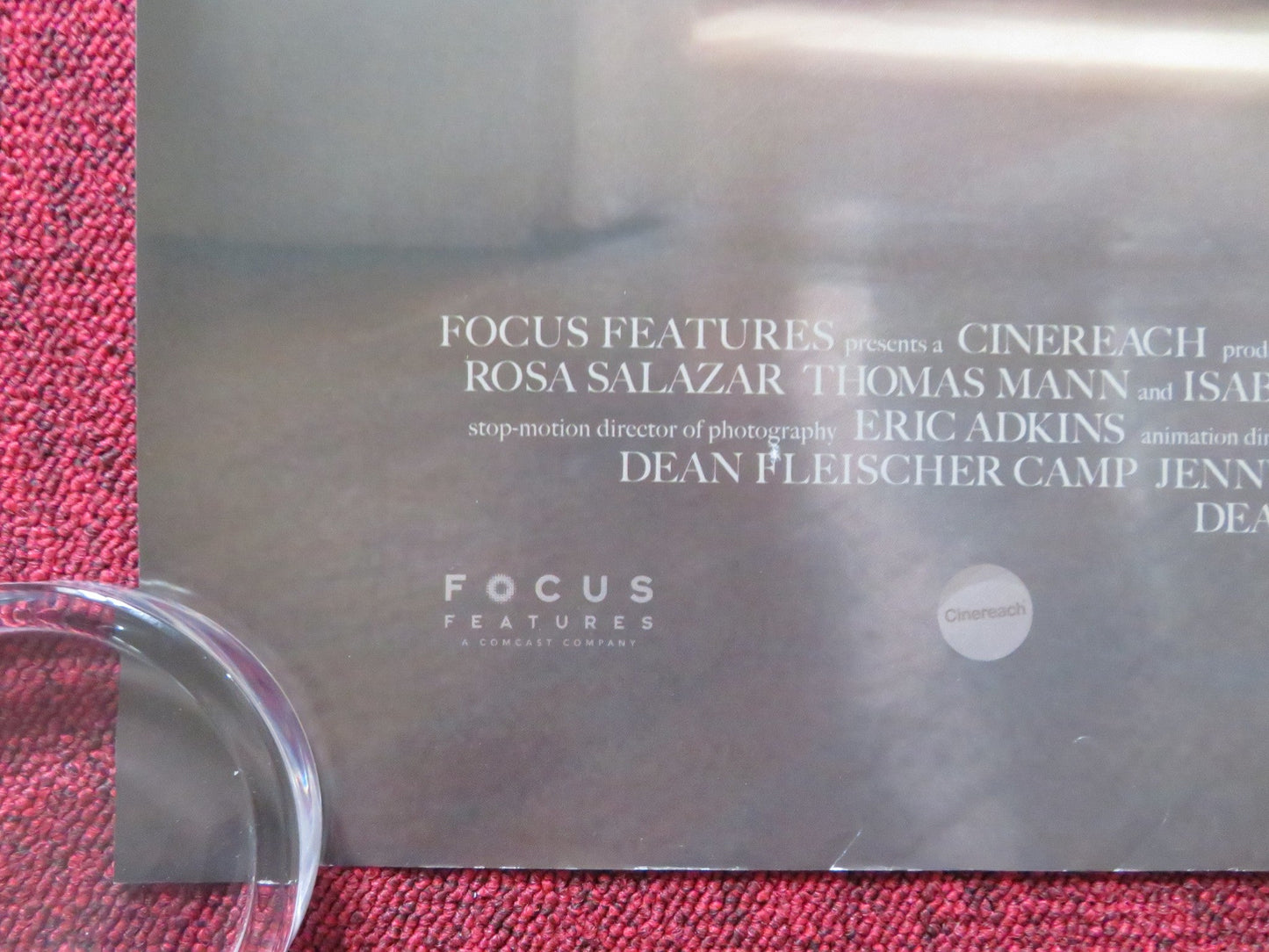 MARCEL THE SHELL WITH SHOES ON UK QUAD ROLLED POSTER JENNY SLATE 2021 Rendezvous Cinema Movie posters