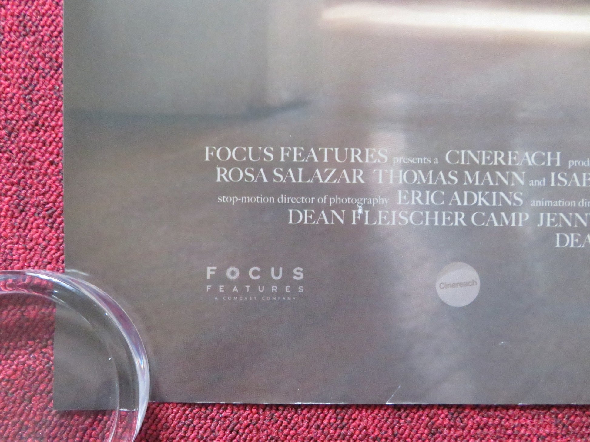 MARCEL THE SHELL WITH SHOES ON UK QUAD ROLLED POSTER JENNY SLATE 2021 Rendezvous Cinema Movie posters