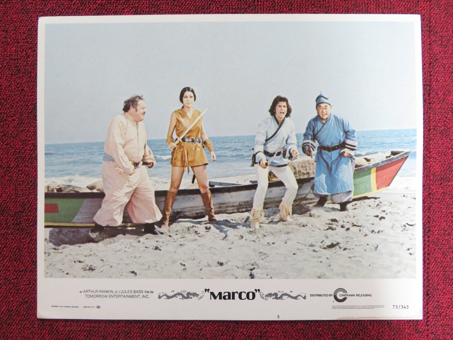 MARCO US LOBBY CARD FULL SET DESI ARNAZ JR. JACK WESTON ZERO MOSTEL 1973 Rendezvous Cinema Movie posters