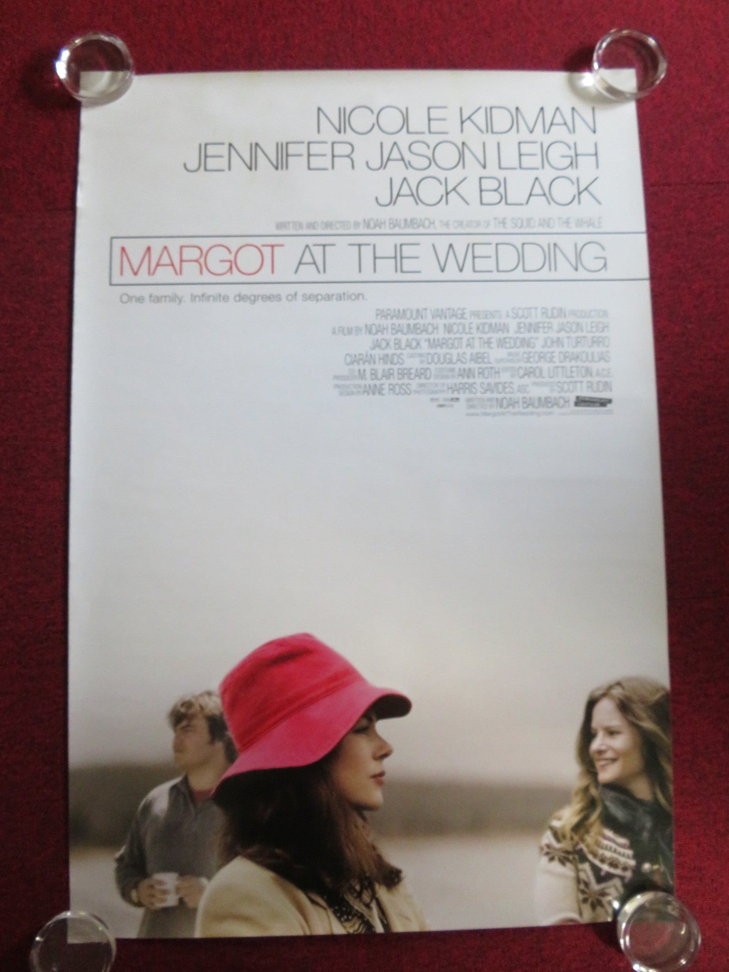 MARGOT AT THE WEDDING US ONE SHEET ROLLED POSTER NICOLE KIDMAN JACK BLACK 2007 Rendezvous Cinema Movie posters